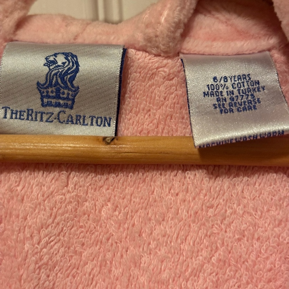 The Ritz Carlton Girl’s Pink Robe - Picture 4 of 5